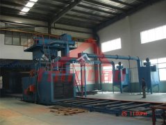 通過式拋丸機-產(chǎn)品介紹： 騰博拋丸機械廠生產(chǎn)的通過式拋丸機是鋼結(jié)構(gòu)焊件與H型鋼板及其它類型鋼材的多功能拋丸清理機，通···