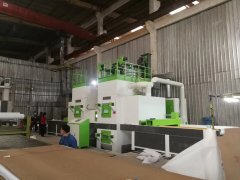不銹鋼板雙面霧化自動噴砂機，不銹鋼雙面自動噴砂機
